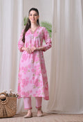 Pink Floral Suit Set